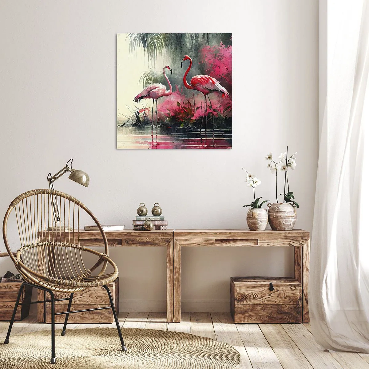 Impression sur toile - Image sur toile - Une leçon de grâce naturelle - 30x30 cm