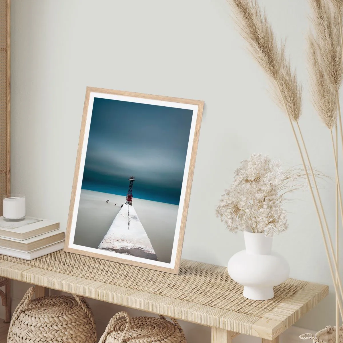 Affiche dans un chêne clair - Poster - À la rencontre de l'immensité - 30x40 cm