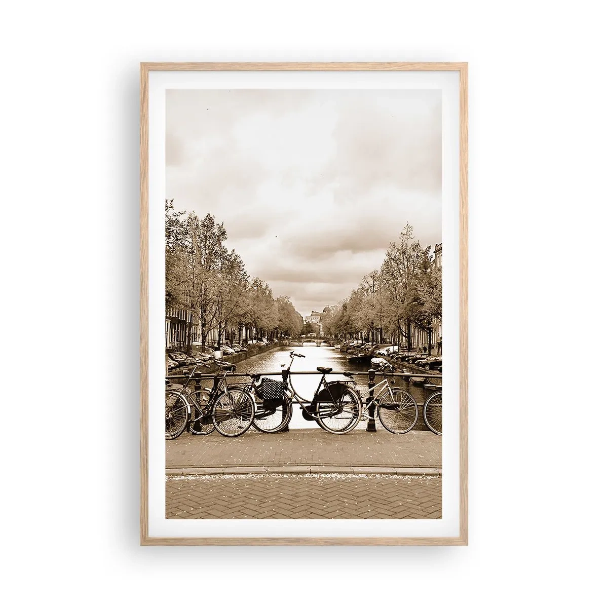 Affiche dans un chêne clair - Poster - Ambiance hollandaise - 61x91 cm