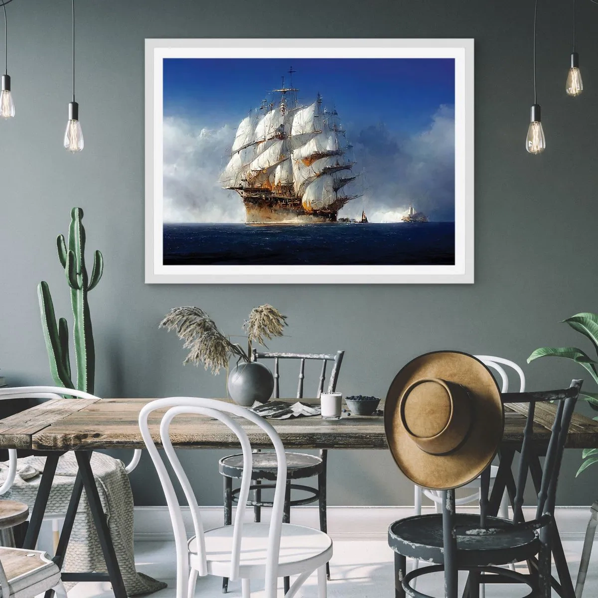 Affiche dans un cadre blanc - Poster - La grande gloire ! - 50x40 cm