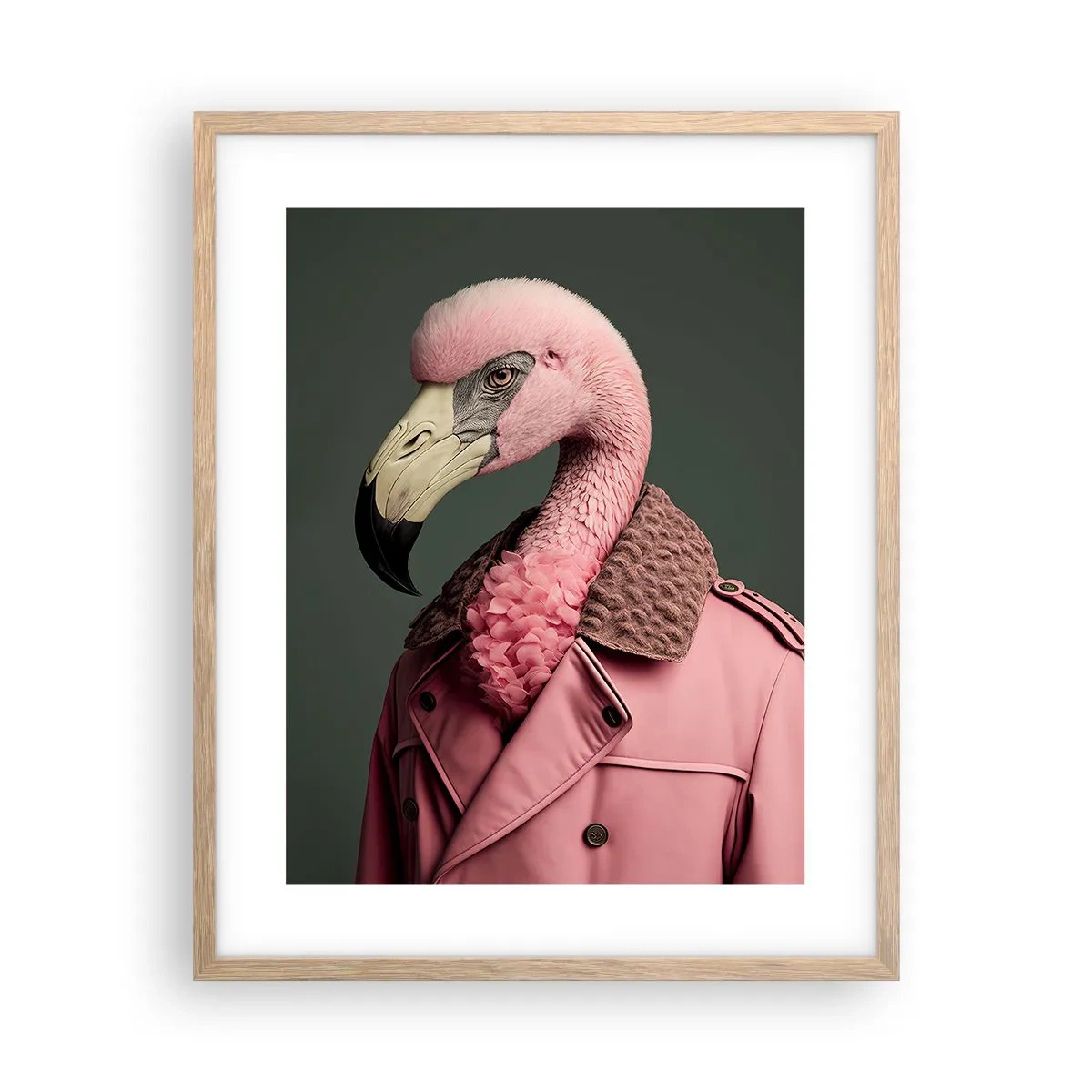 Affiche dans un chêne clair - Poster - La vraie élégance - 40x50 cm