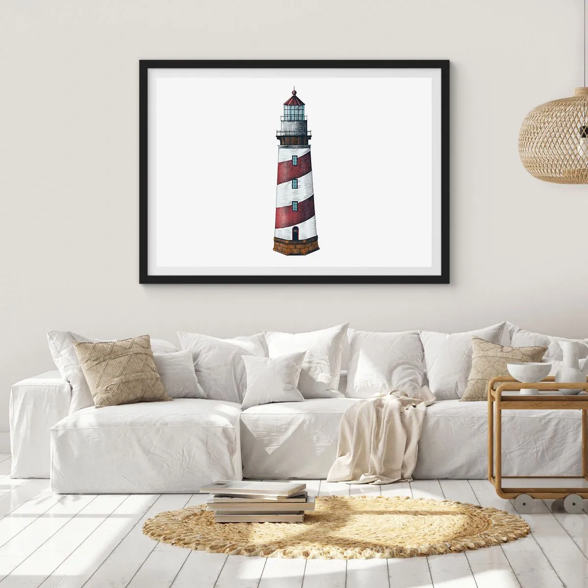 Affiche dans un cadre noir - Poster - Toujours sur ses gardes - 50x40 cm