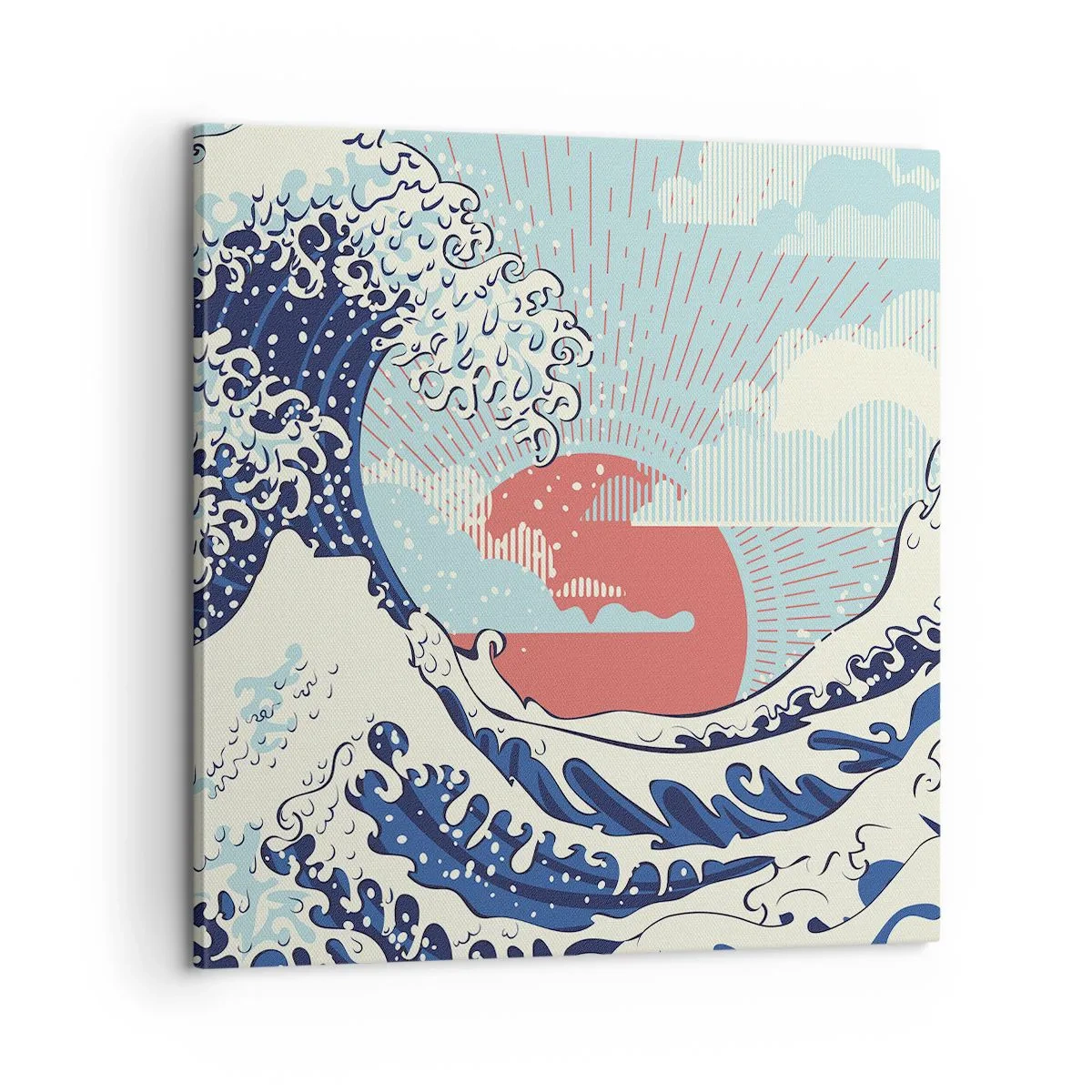 Impression sur toile - Image sur toile - D'une inspiration japonnaise - 60x60 cm