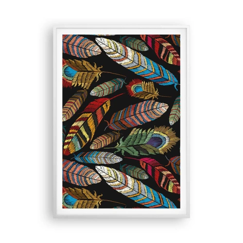 Affiche dans un cadre blanc - Poster - Le carnaval des oiseaux - 70x100 cm