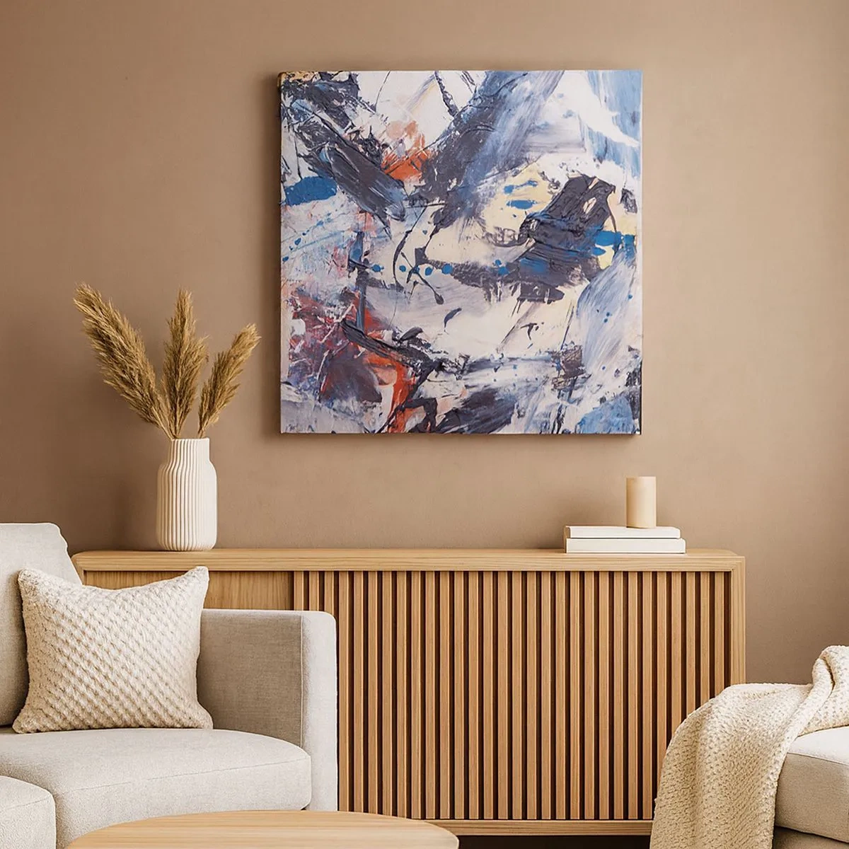 Impression sur toile - Image sur toile - La danse folle de l'abstrait - 30x30 cm