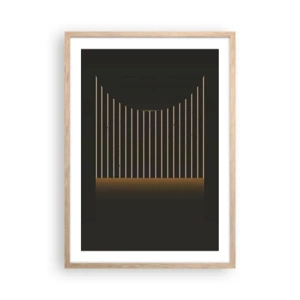 Affiche dans un chêne clair - Poster - Explorez les ténèbres - 50x70 cm