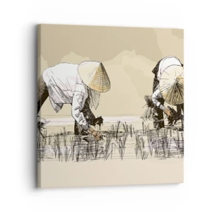 Impression sur toile - Image sur toile - Récolte réussie - 30x30 cm