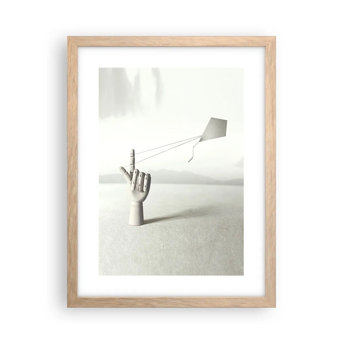 Affiche dans un chêne clair - Poster - Épreuve de force - 30x40 cm