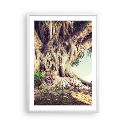 Affiche dans un cadre blanc - Poster - Vue du Livre de la Genèse - 50x70 cm