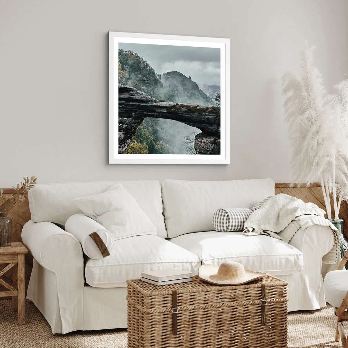 Affiche dans un cadre blanc - Poster - L'aventure est sur le point de commencer - 40x40 cm