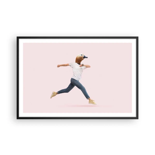 Affiche dans un cadre noir - Poster - Une pincée d'absurdité - 91x61 cm