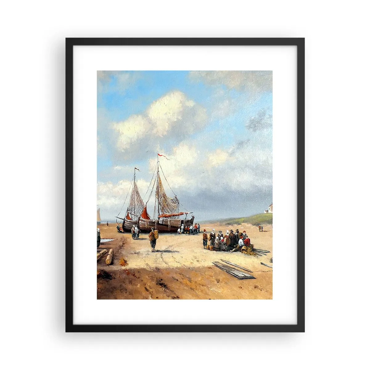 Affiche dans un cadre noir - Poster - Après une capture réussie - 40x50 cm