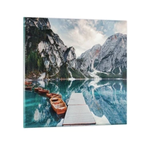 Impression sur verre - Image sur verre - On va te montrer la beauté - 70x70 cm