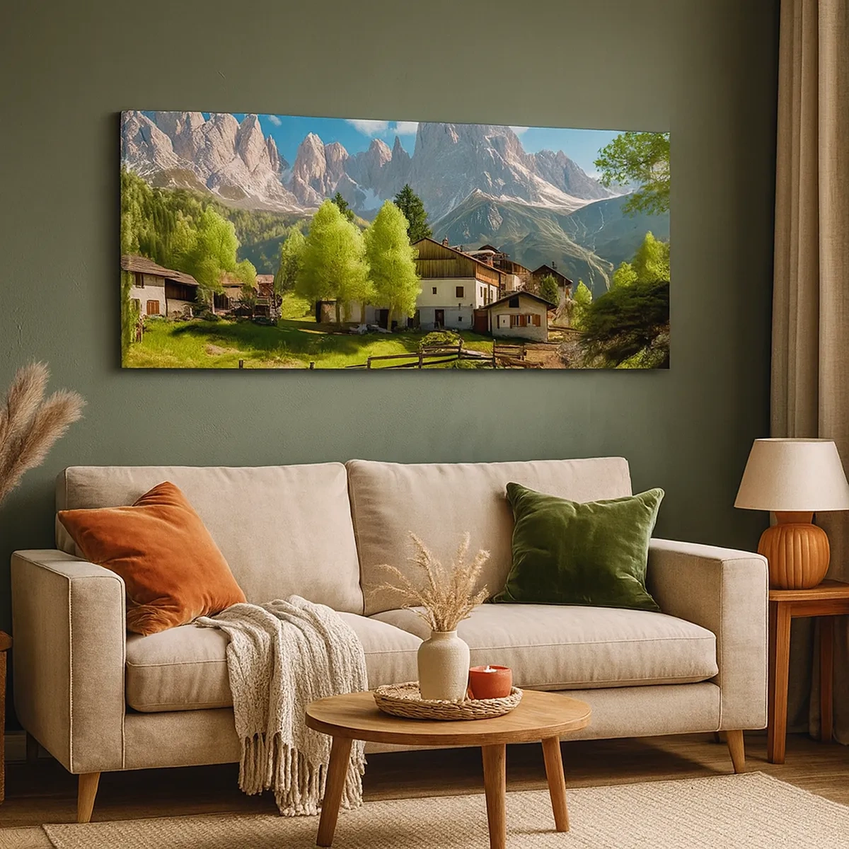 Impression sur toile - Image sur toile - Idylle alpine - 30x30 cm