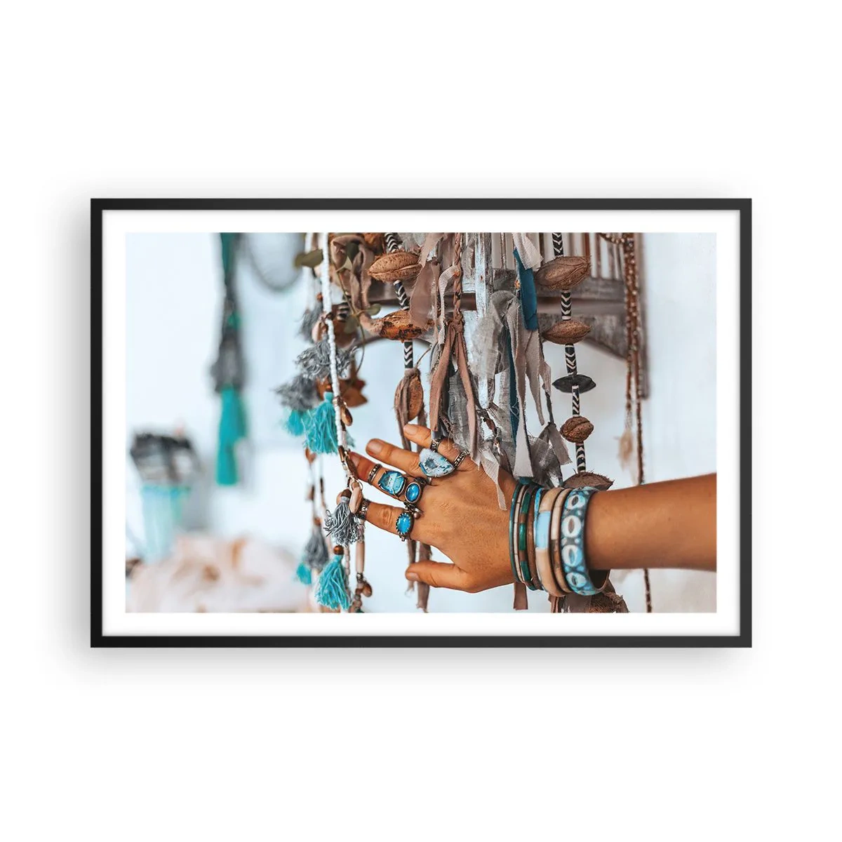 Affiche dans un cadre noir - Poster - Trésor local - 91x61 cm