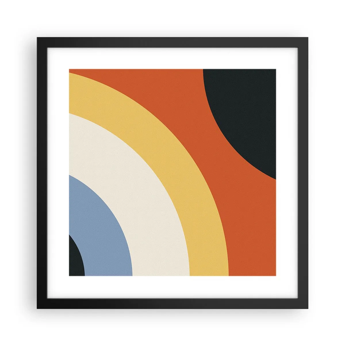 Affiche dans un cadre noir - Poster - Vers son soi - 40x40 cm