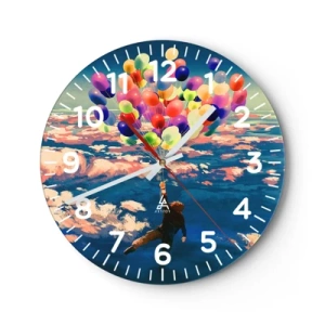 Horloge murale - Pendule murale - Un rêve d'enfant devenu réalité - 30x30 cm