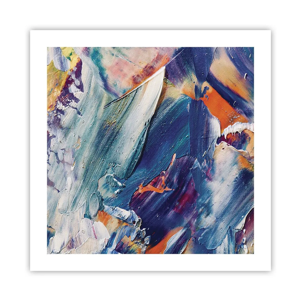 Affiche - Poster - Confusion des couleurs - 50x50 cm