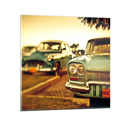 Impression sur verre - Image sur verre - Nous attendrons et verrons - 70x70 cm