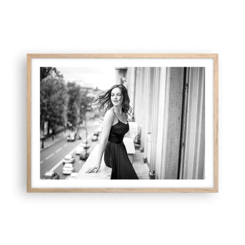 Affiche dans un chêne clair - Poster - Certainement un Parisien - 70x50 cm