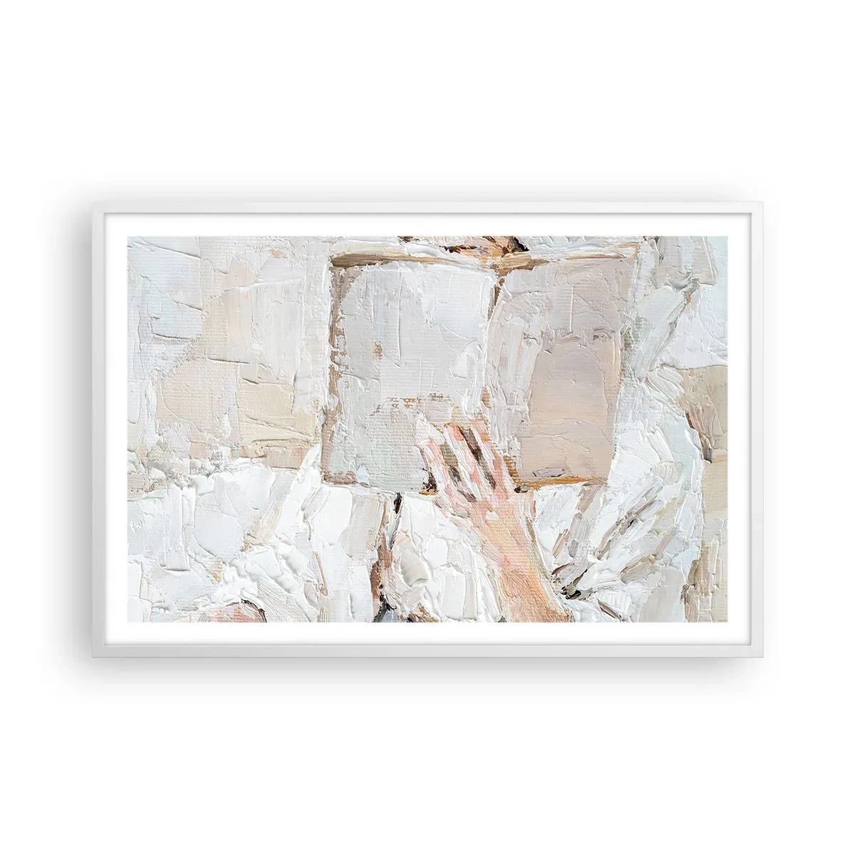 Affiche dans un cadre blanc - Poster - Dans un autre monde - 91x61 cm