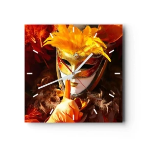 Horloge murale - Pendule murale - Le secret est une partie du jeu - 40x40 cm