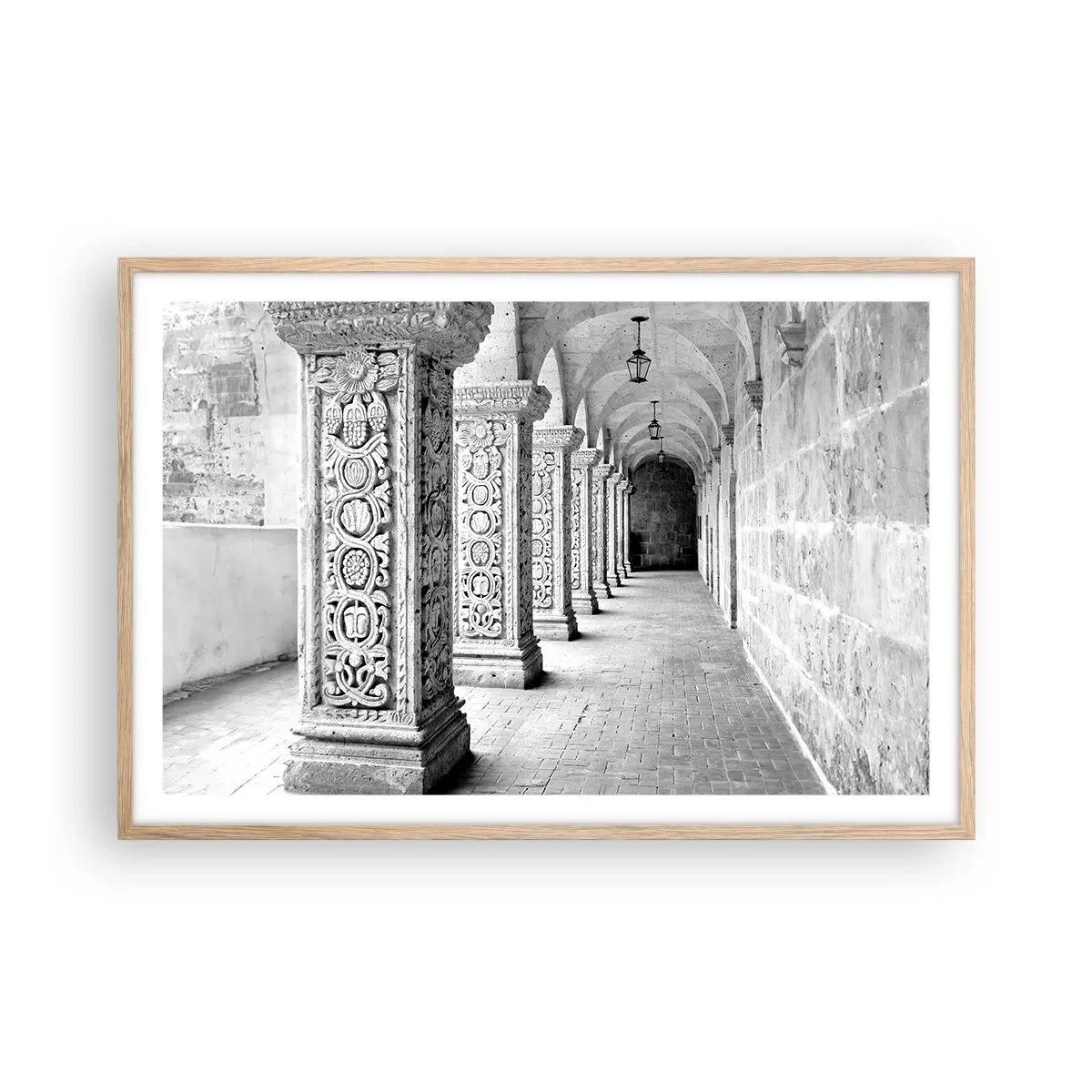 Affiche dans un chêne clair - Poster - Où cela mène-t-il…? - 91x61 cm