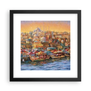 Affiche dans un cadre noir - Poster - Conte d'Istanbul - 30x30 cm