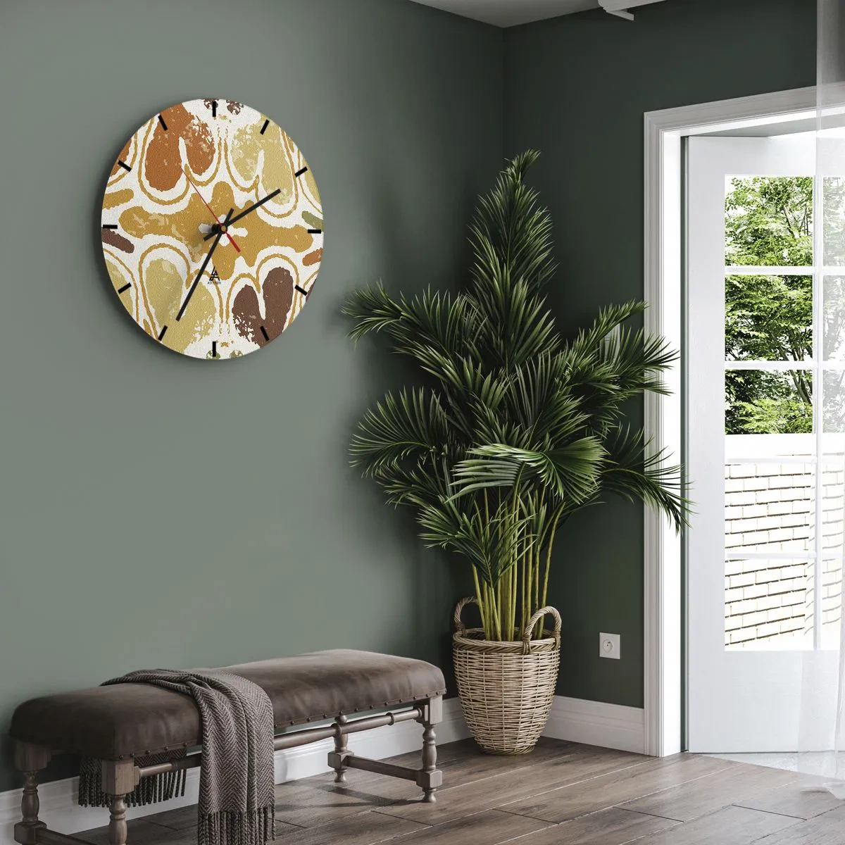 Horloge murale - Pendule murale - Abstraction sentimentale - 30x30 cm