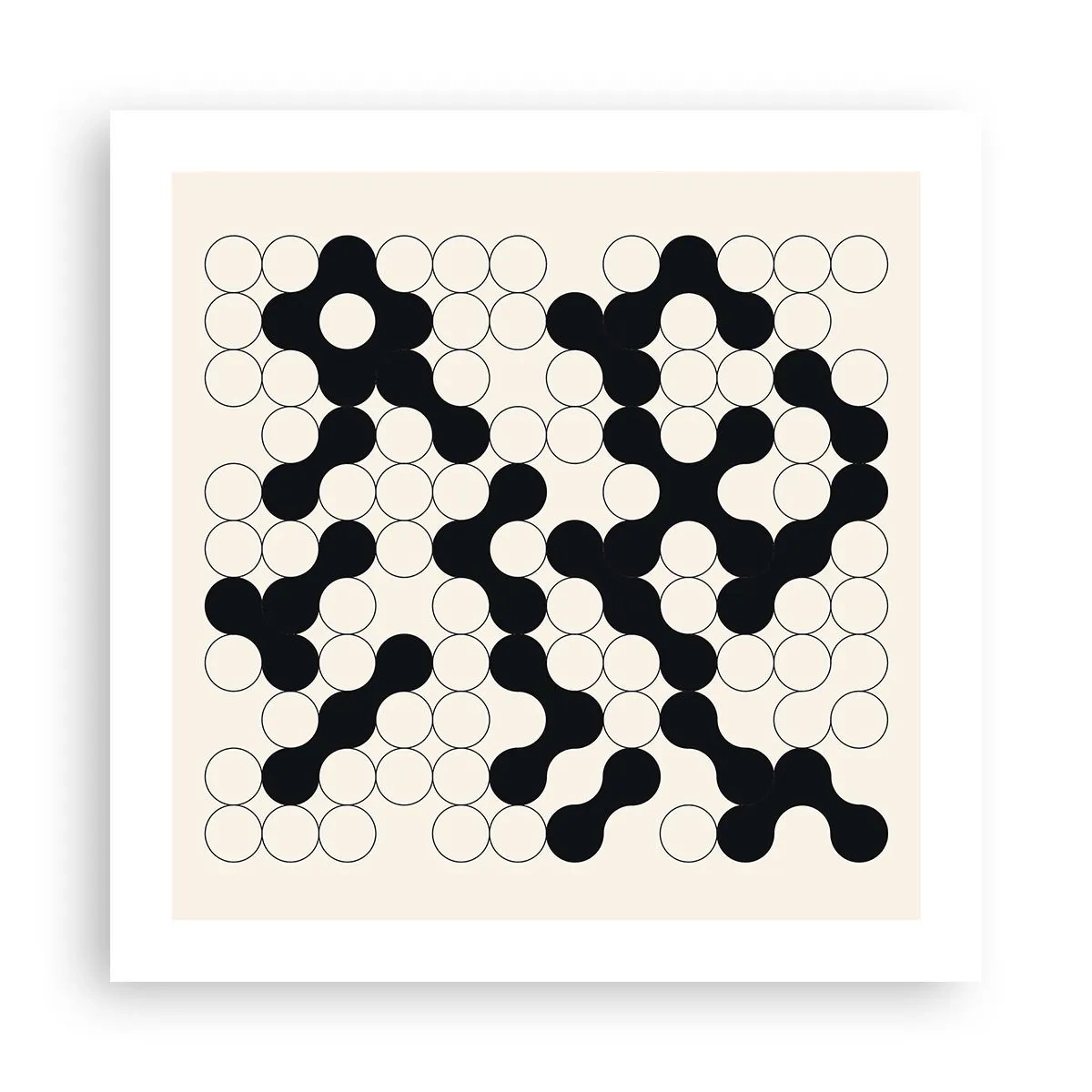 Affiche - Poster - Jeu chinois – variation - 50x50 cm