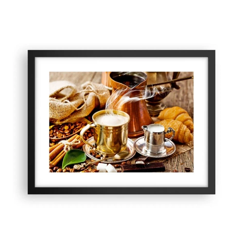 Affiche dans un cadre noir - Poster - Bonne journée! - 40x30 cm