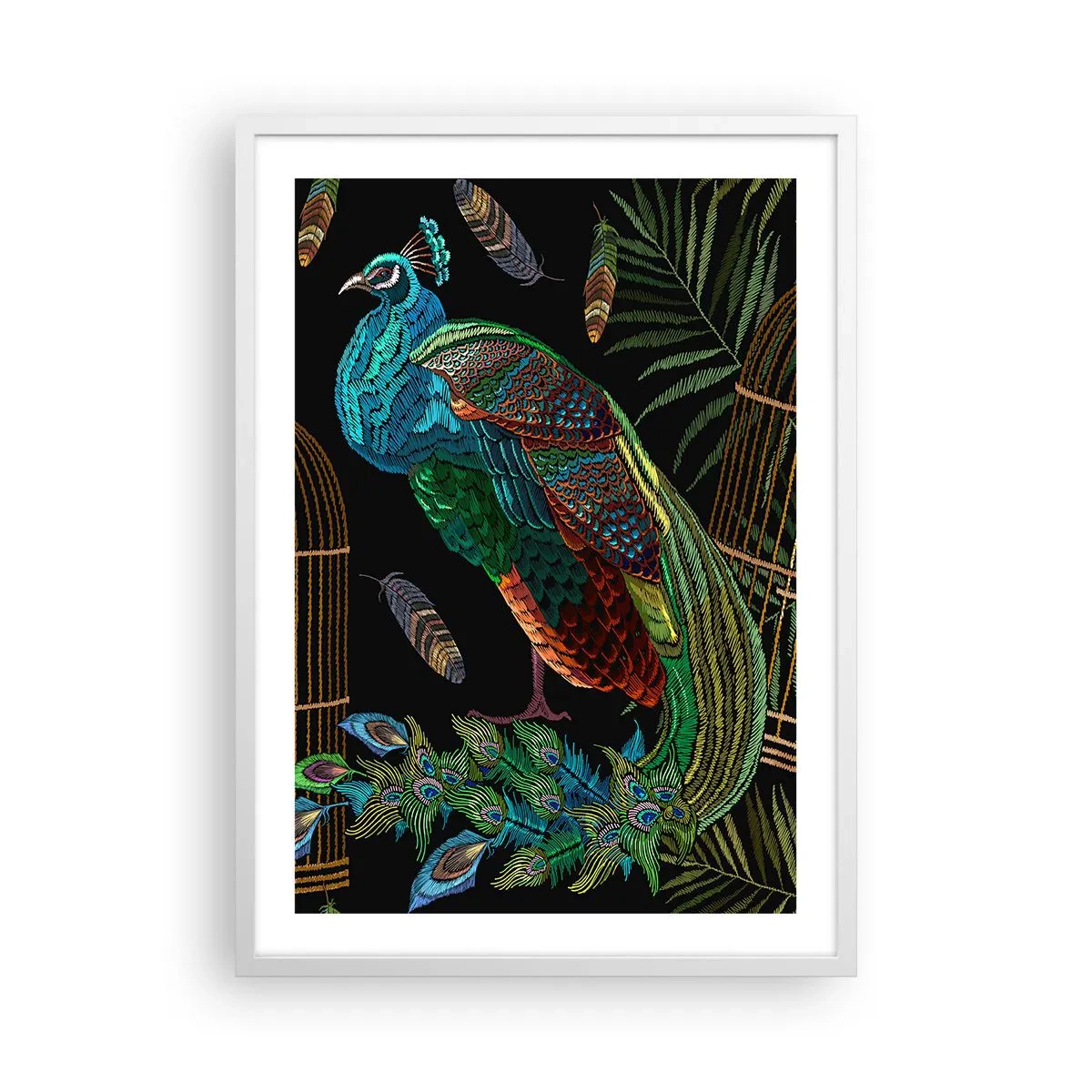 Affiche dans un cadre blanc - Poster - En robes royales - 50x70 cm