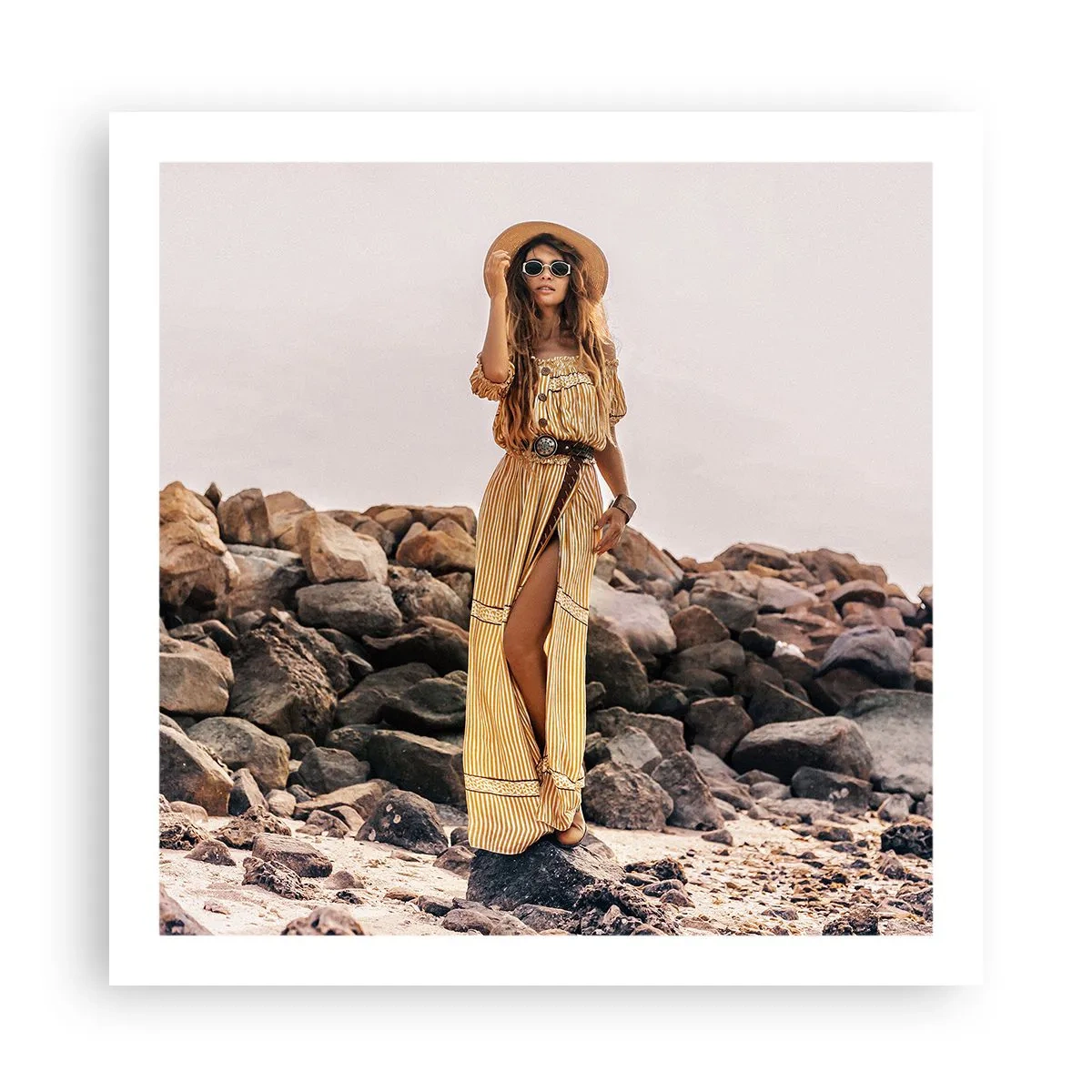 Affiche - Poster - La magie des pierres - 60x60 cm