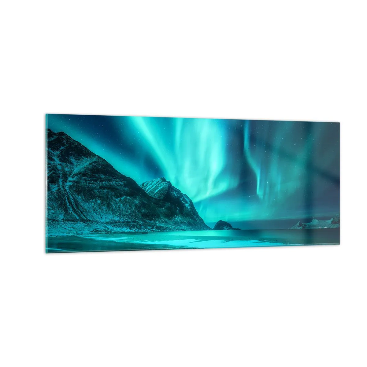 Impression sur verre - Image sur verre - Merveilles du Nord - 100x40 cm