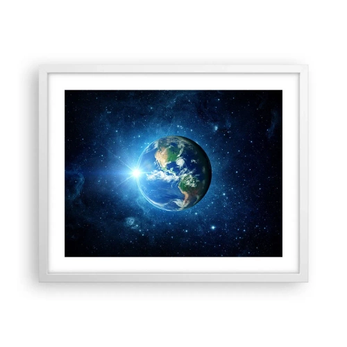 Affiche dans un cadre blanc - Poster - Nous sommes au paradis - 50x40 cm