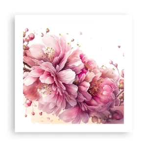 Affiche - Poster - Fleur florissante de cerisier - 50x50 cm