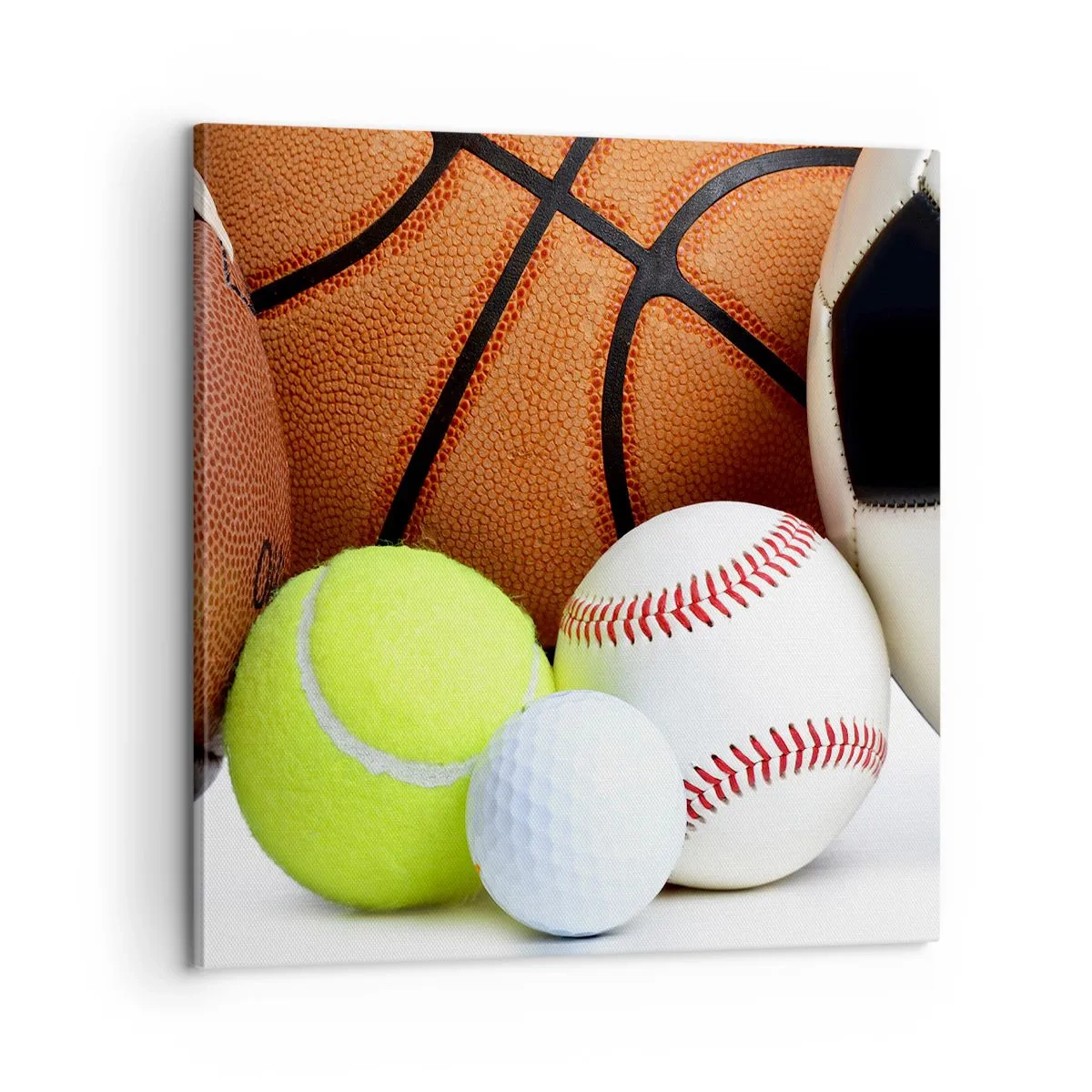 Impression sur toile - Image sur toile - Le football nous connecte ! - 60x60 cm