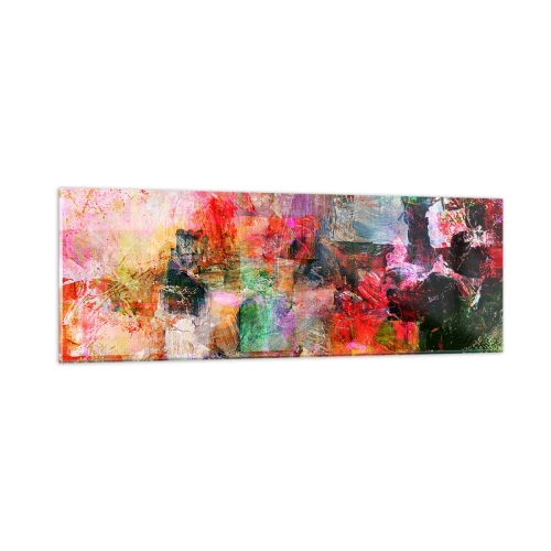 Impression sur verre - Image sur verre - Un voyage à travers les roses - 90x30 cm