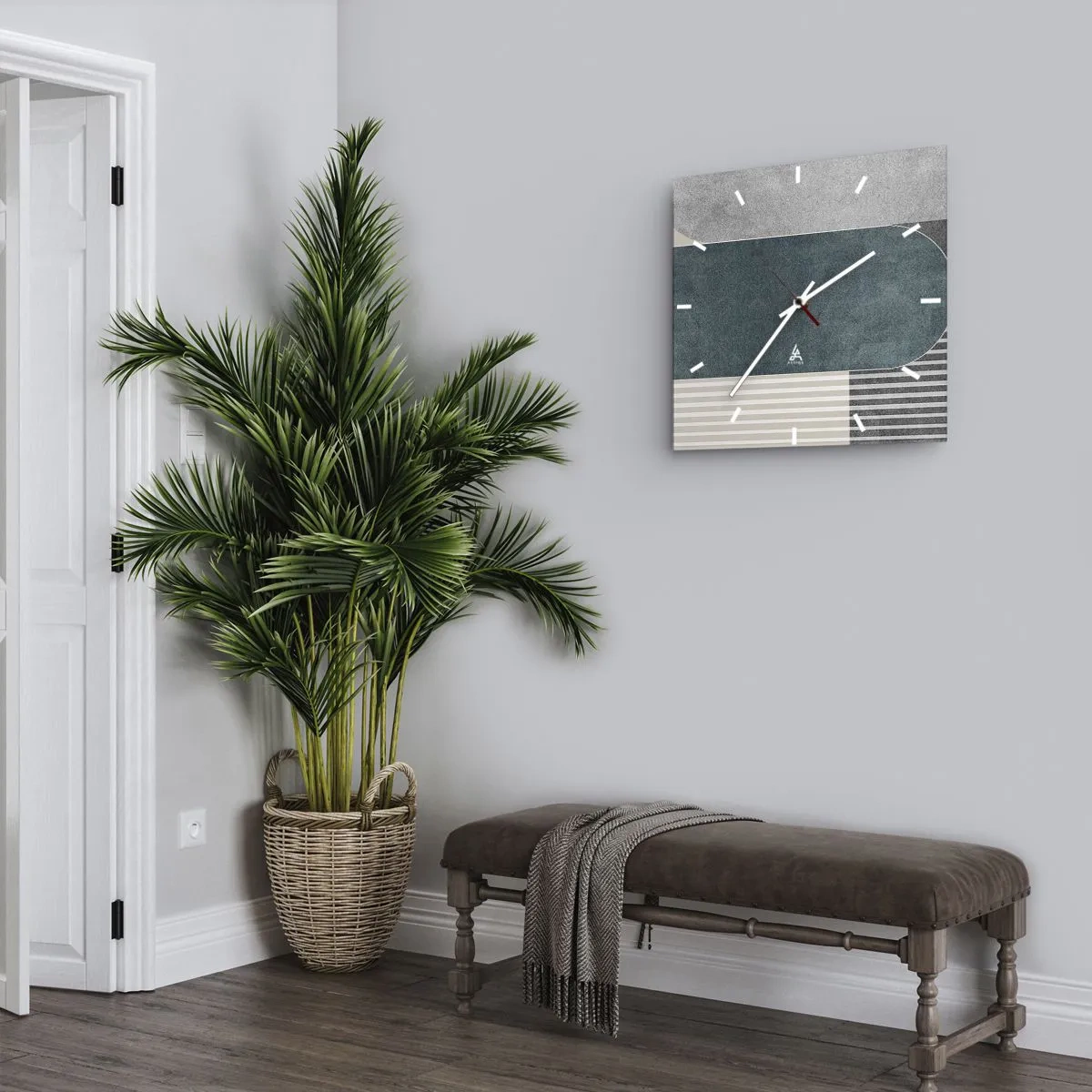 Horloge murale - Pendule murale - Composition de niveaux - 40x40 cm
