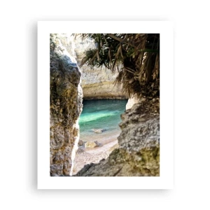 Affiche - Poster - Baie turquoise - 40x50 cm