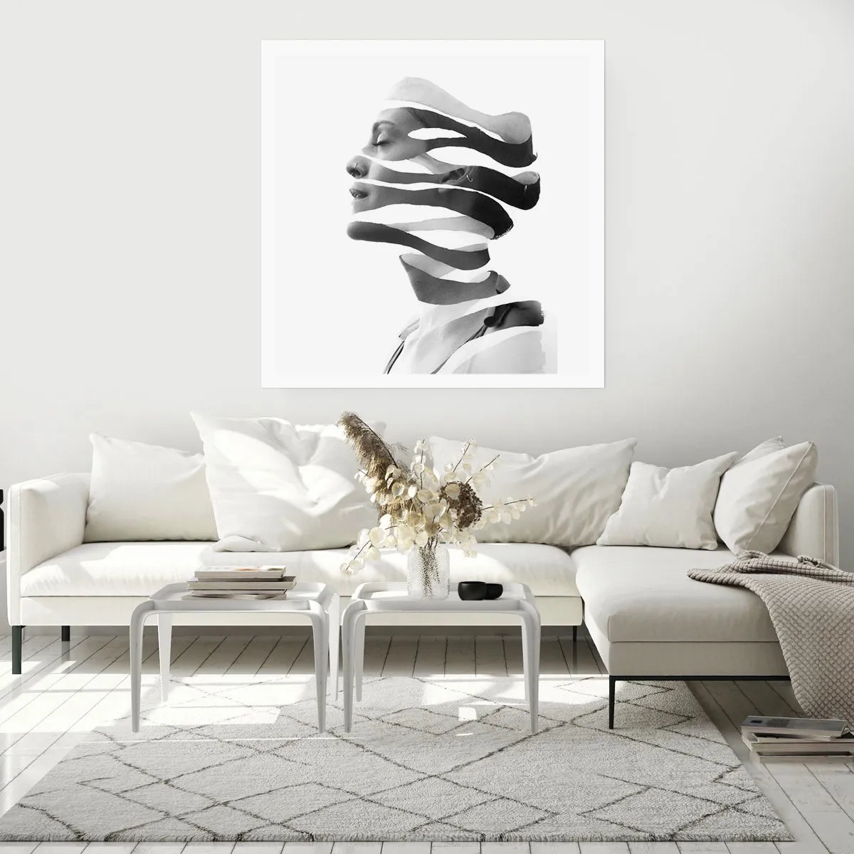 Affiche - Poster - Portrait surréaliste - 30x30 cm