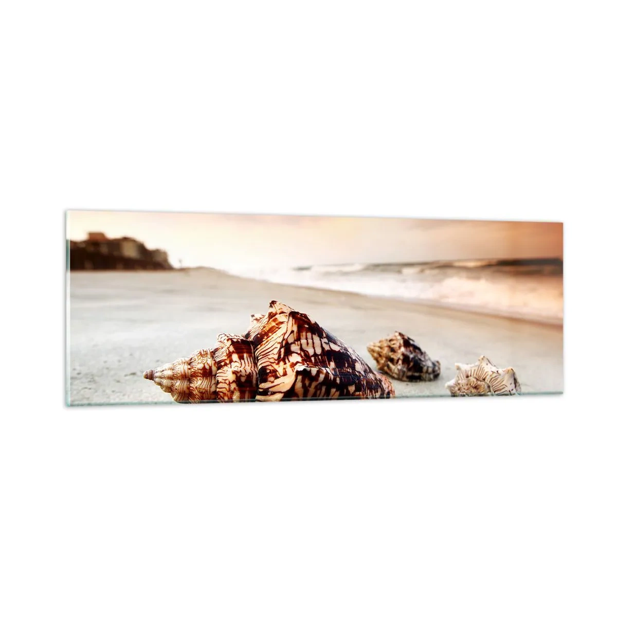 Impression sur verre - Image sur verre - Les parias des vagues - 90x30 cm