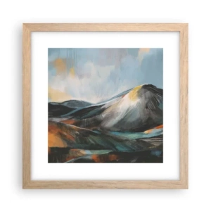 Affiche dans un chêne clair - Poster - Brut et beau - 30x30 cm