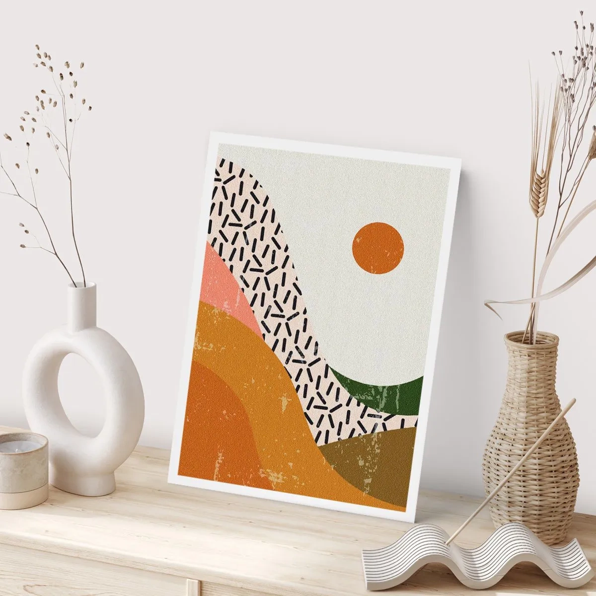 Affiche - Poster - Abstraction solaire - 70x100 cm