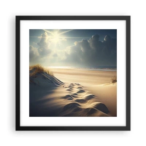 Affiche dans un cadre noir - Poster - Un paysage apaisant - 40x40 cm