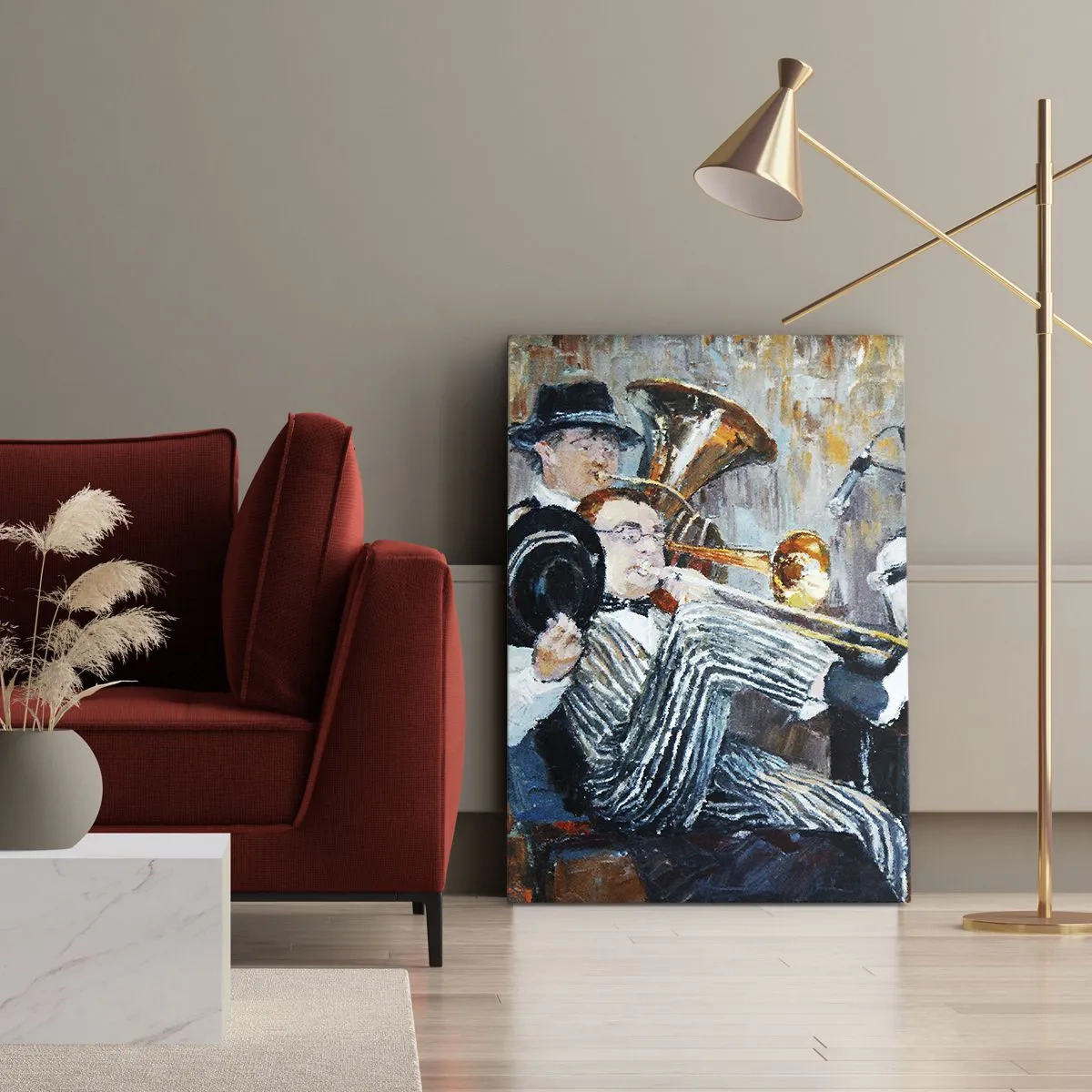 Impression sur toile - Image sur toile - C'est tout le Jazz - 55x100 cm