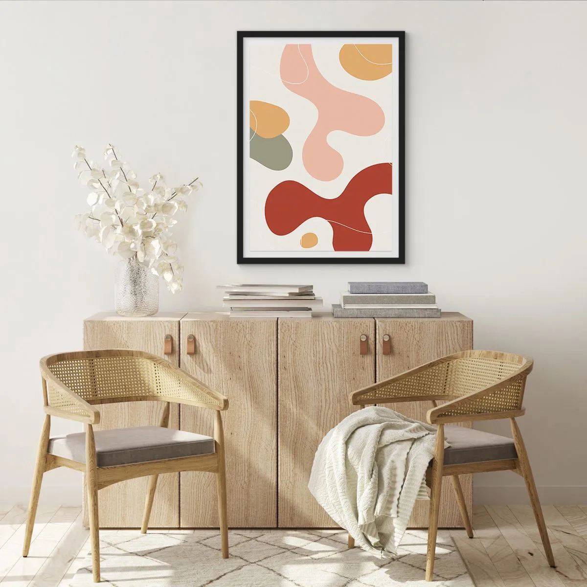 Affiche dans un cadre noir - Poster - Entrelac - 61x91 cm