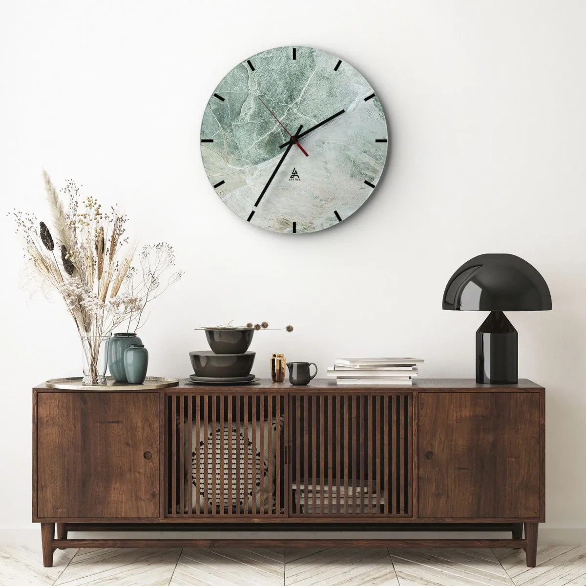 Horloge murale - Pendule murale - La noble froideur de la pierre - 40x40 cm