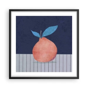 Affiche dans un cadre noir - Poster - Convexité et plan - 50x50 cm