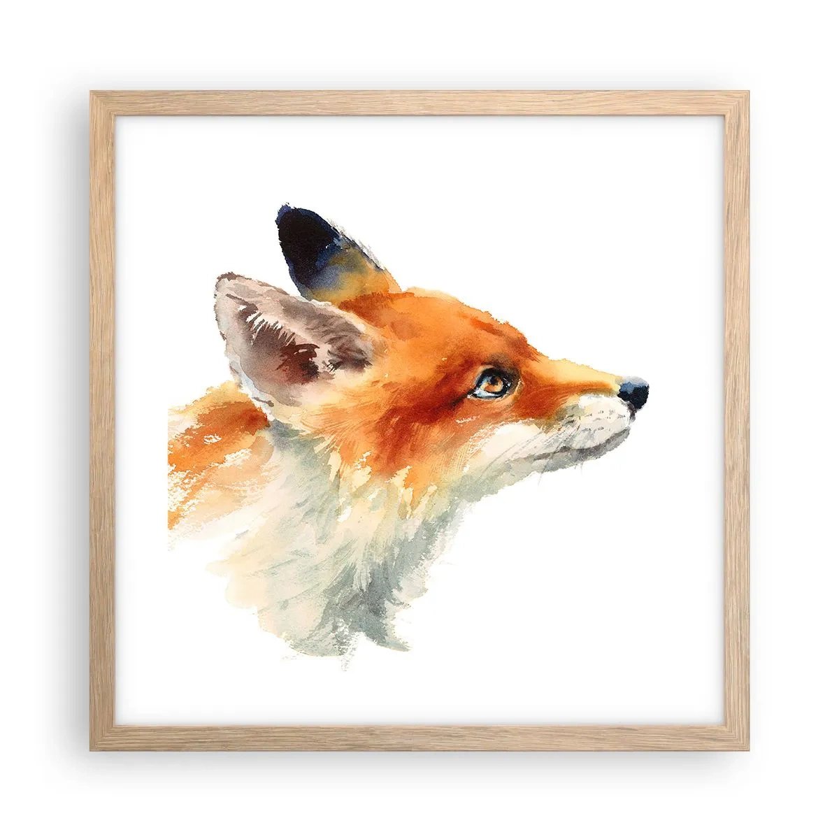 Affiche dans un chêne clair - Poster - Vous ne pouvez jamais être trop prudent - 40x40 cm